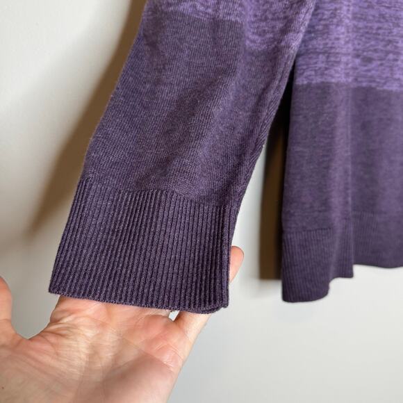 Market & Spruce Women’s Purple Colorblock Crewneck Sweater NWT Size 2XL - Picture 4 of 8